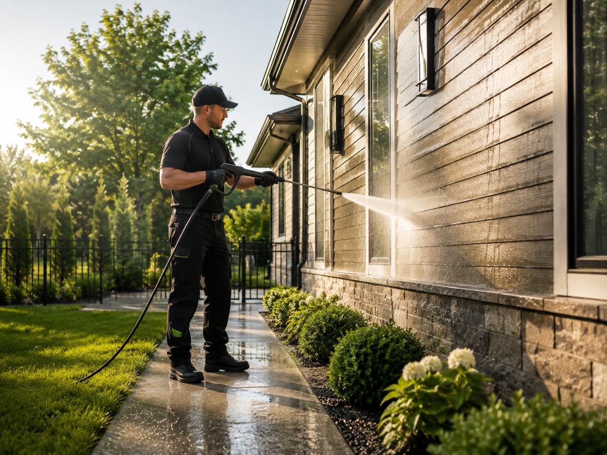 Pressure washing service